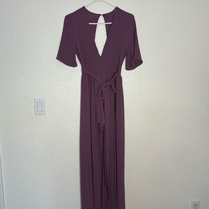 Elegant Purple Women's Dress romper style